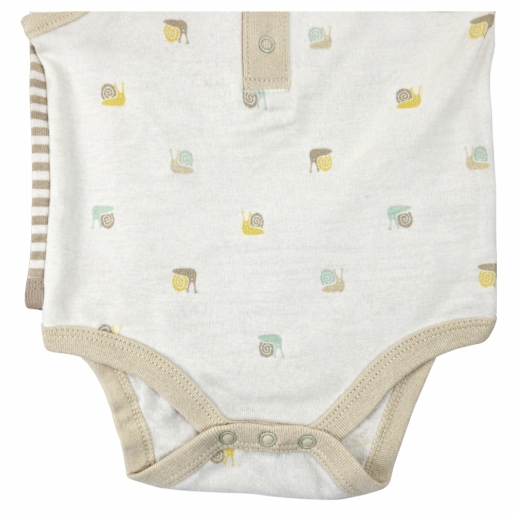 Cloud Island Baby Bodysuits 0–3 Months | 3-Pack Sleeveless Cotton - Picture 6 of 7
